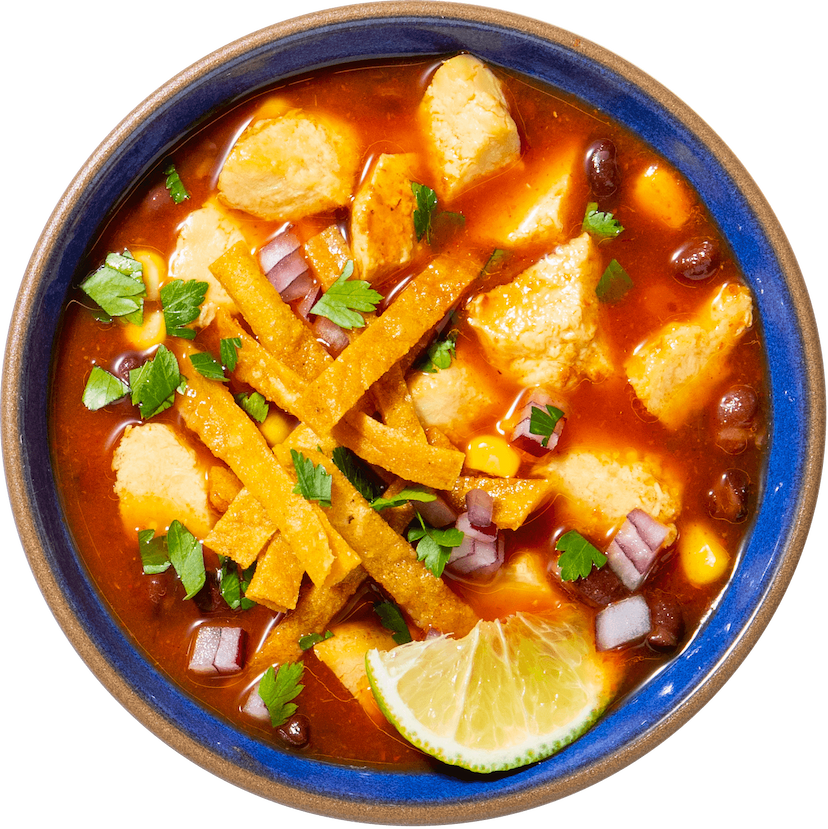 plate-Chicken Tortilla Soup