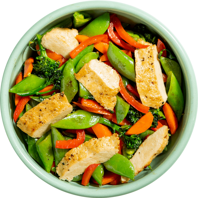 plate-Chicken Stir Fry